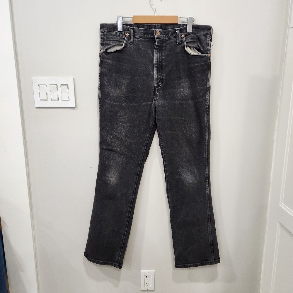 Vintage Wrangler Jeans Men's 36x32 938 Cowboy Cut Western Denim Faded 938BLK